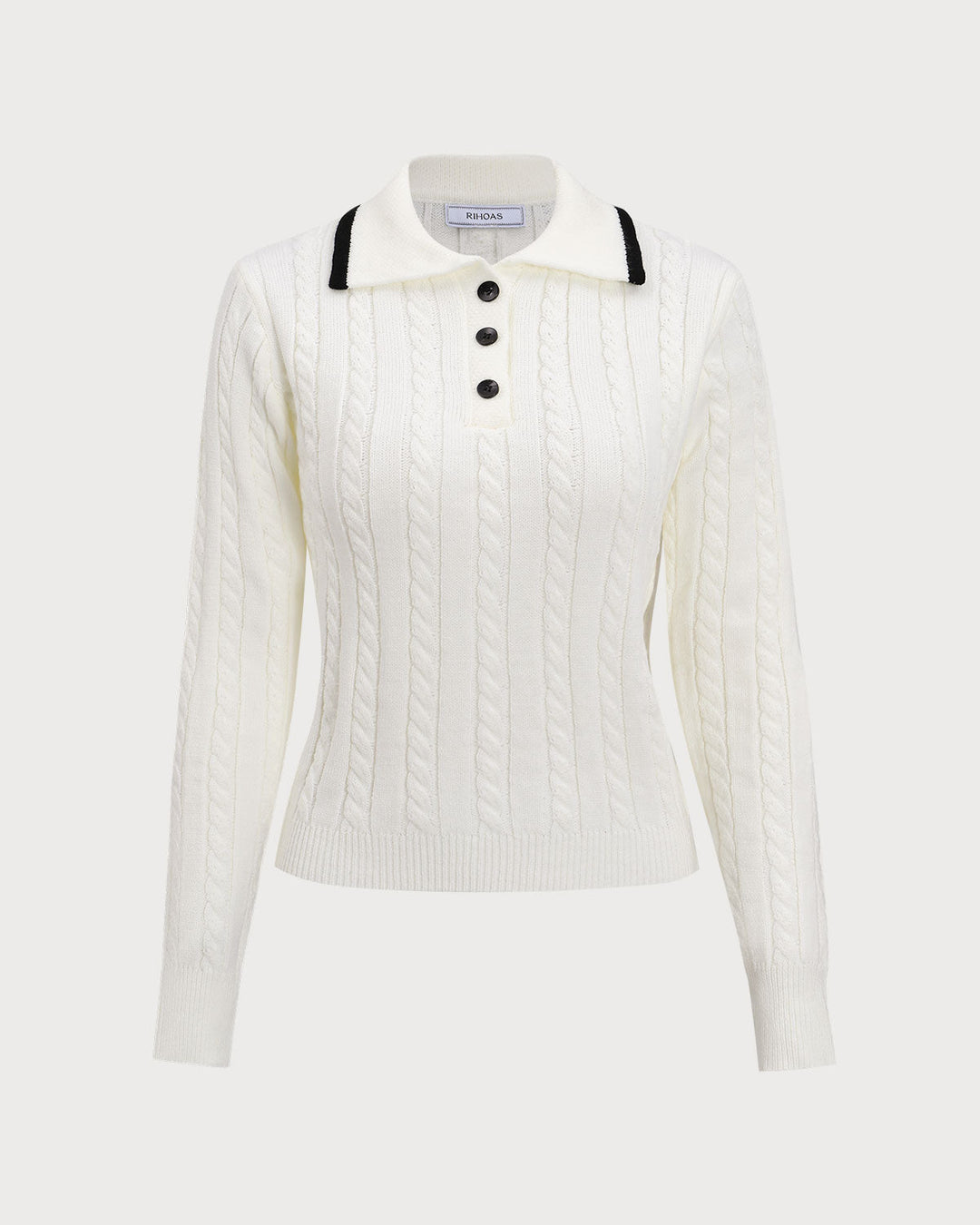 SALE | White Contrast Button Pull for a Stylish and Trendy Look