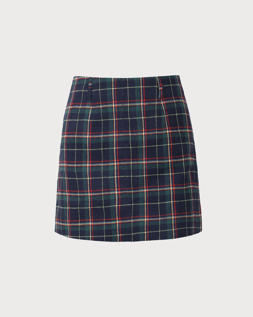SALE | Green Plaid High-Waisted Short Skirt for a Trendy and Chic Look