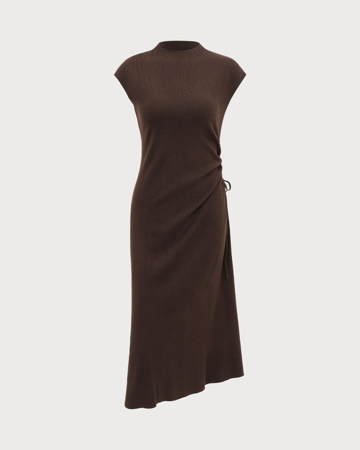 SALE | Coffee Bodycon Reversible Sweater Dress