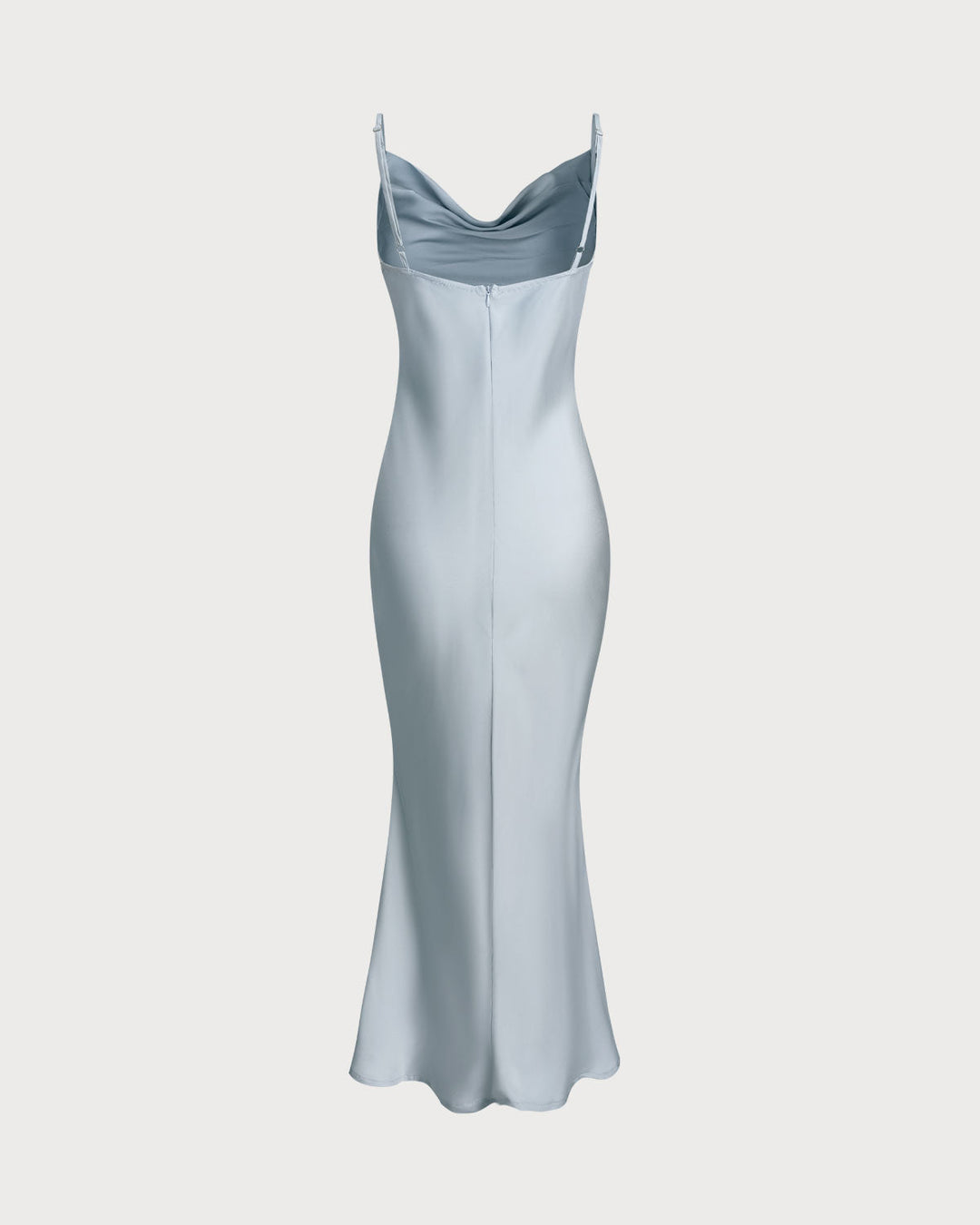 SALE | Grey Satin Slip Maxi Dress