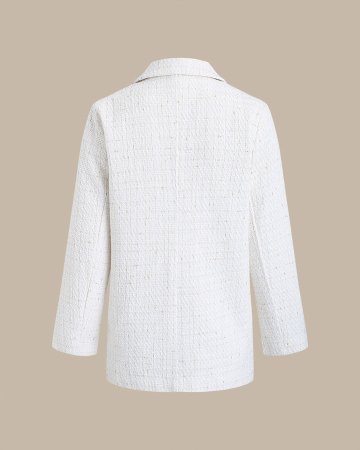 SALE | Beige Double Breasted Blazer