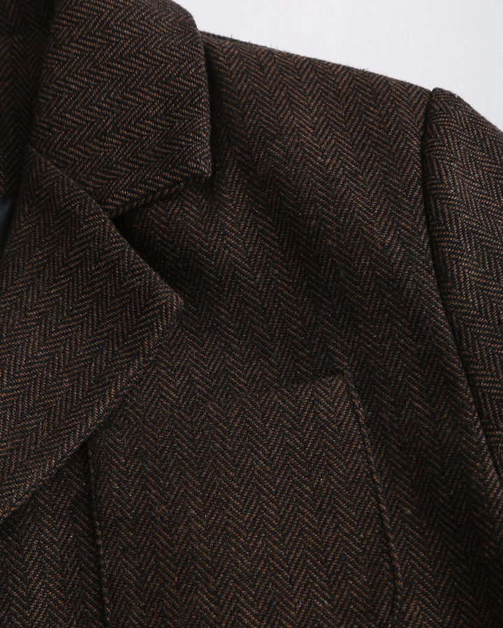 SALE | Coffee Single Breasted Blazer