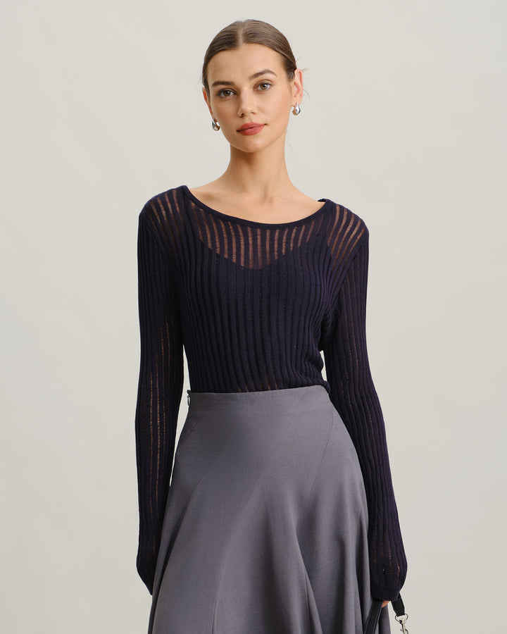 SALE | Navy Color Sweater Set for Double Comfort and Style