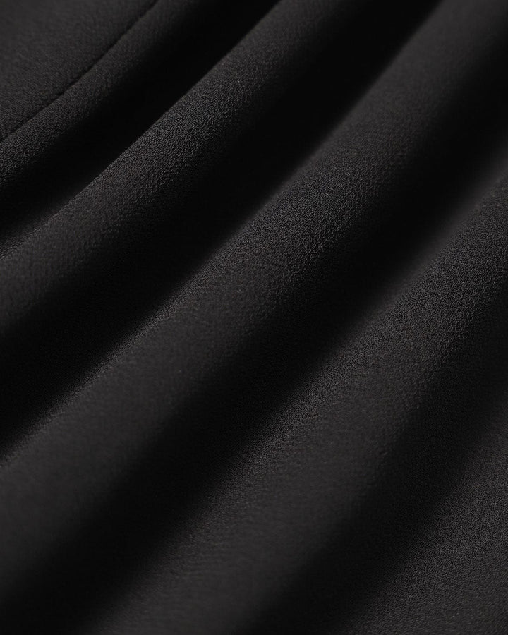 SALE | Mini Transparent Dress with Turtleneck in Black with Elegant Opening
