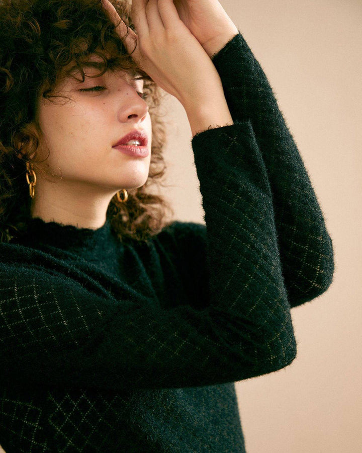 SALE | Transparent floral knit dress for an elegant and lightweight style