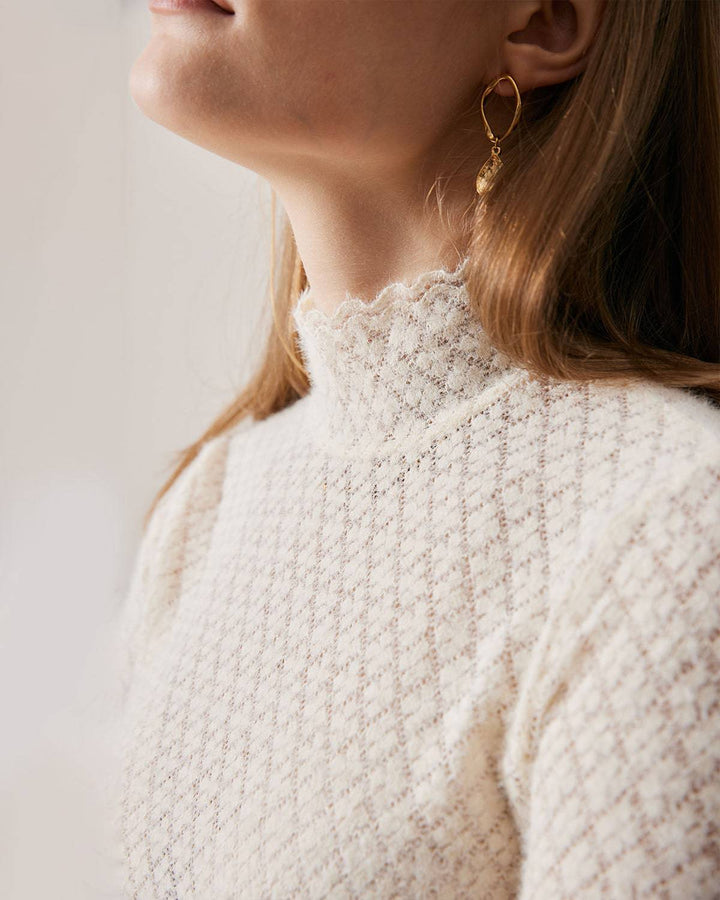 SALE | Transparent floral knit dress for an elegant and lightweight style