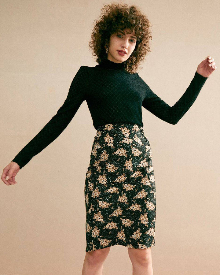 SALE | Transparent floral knit dress for an elegant and lightweight style