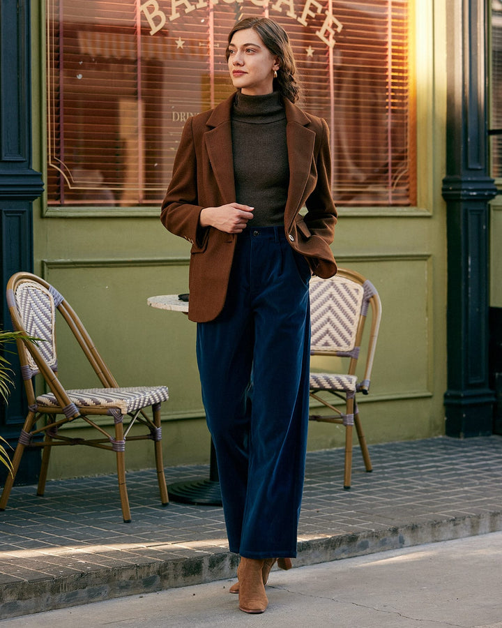 SALE | Elegant blazer with a classic collar and single-button