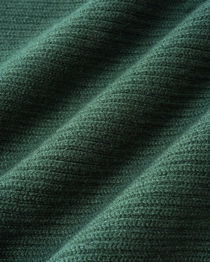 SALE | Elegant Green V-Neck Pullover Dress with Side Slit