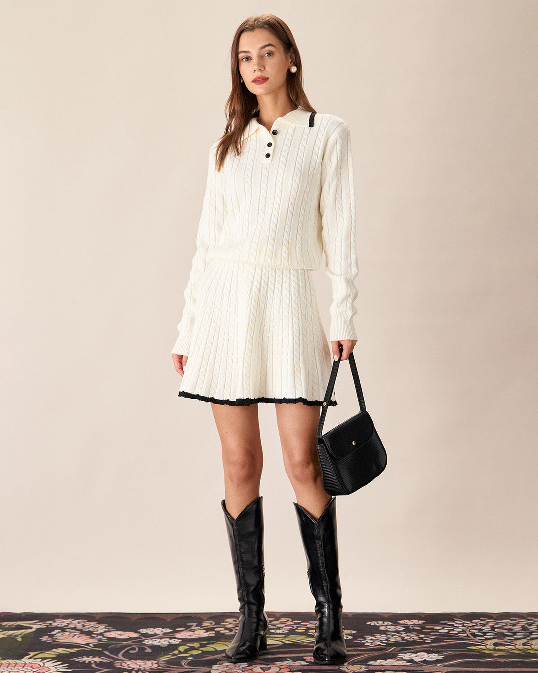 SALE | White Contrast Button Pull for a Stylish and Trendy Look