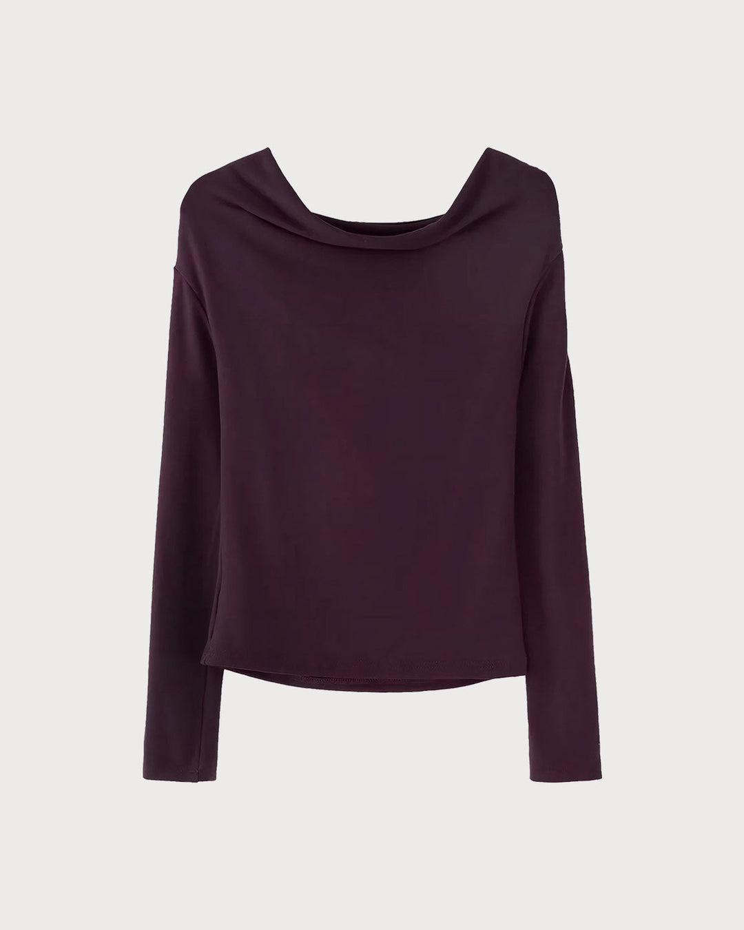 SALE | Purple Asymmetrical Ruched Tee