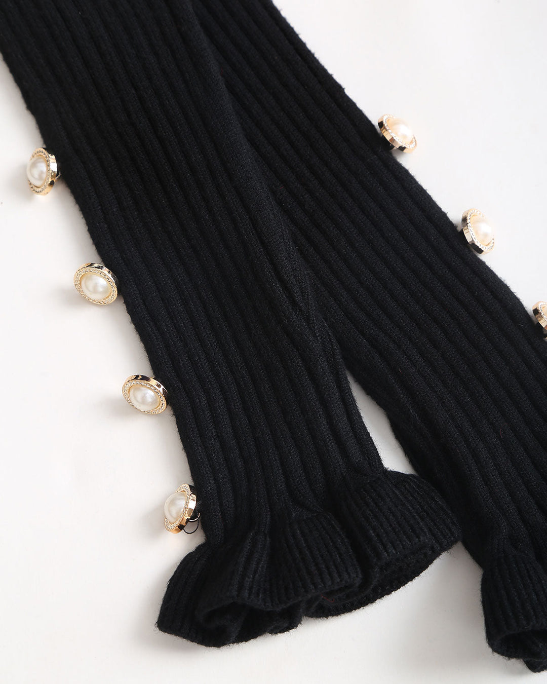 SALE | Black A-Line Ruffle Sweater Dress