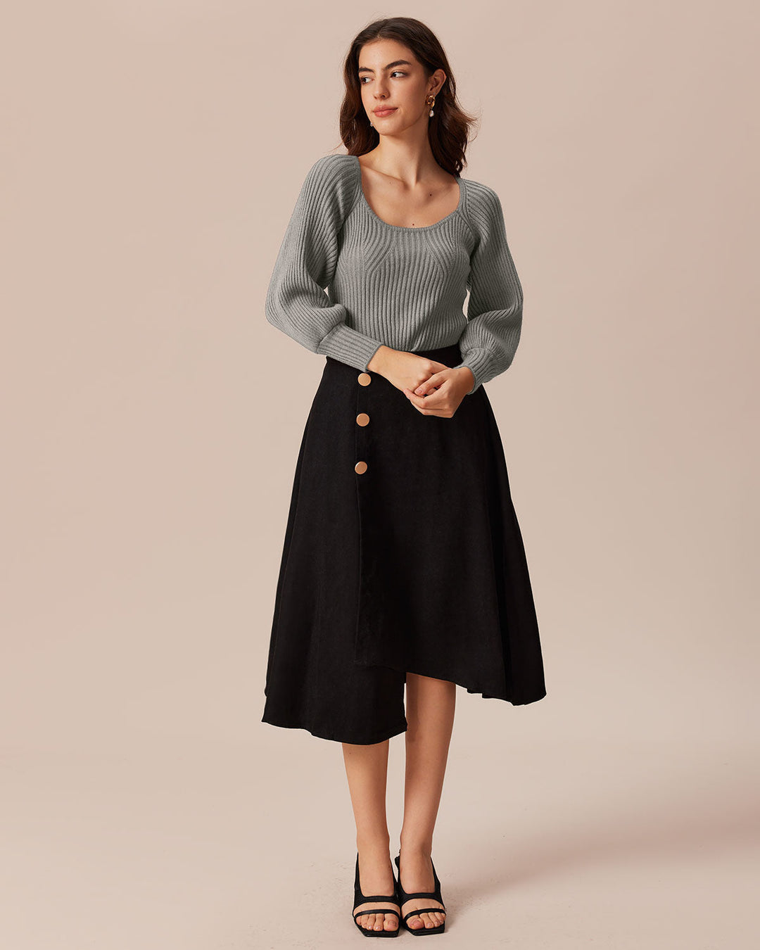 SALE | Grey U Neck Sweater