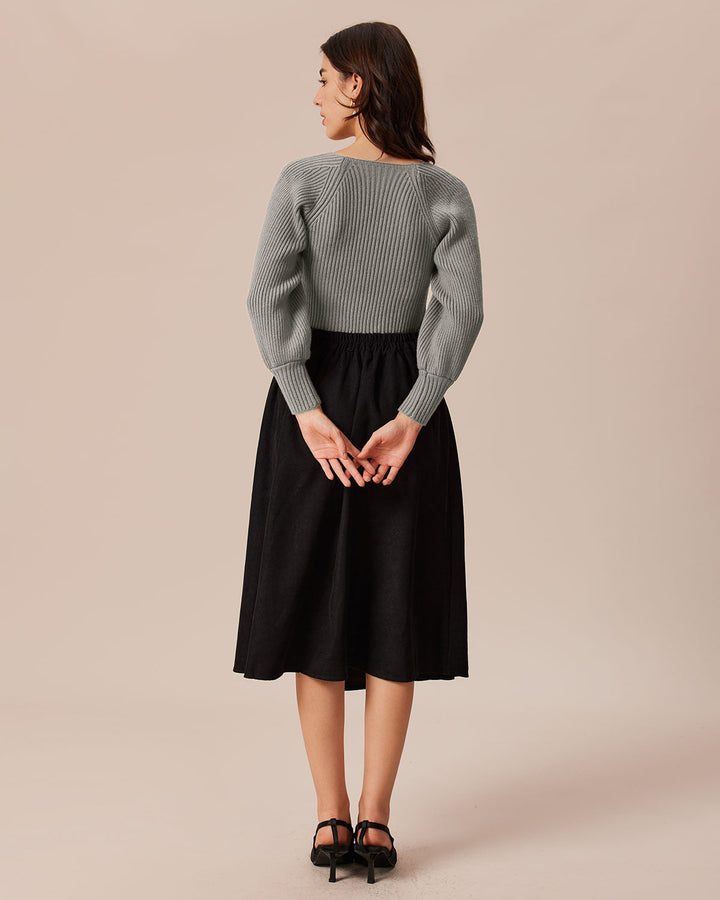 SALE | Grey U Neck Sweater