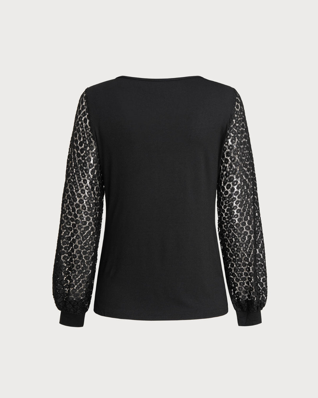 SALE | Black Ruched Lantern Sleeve Blouse
