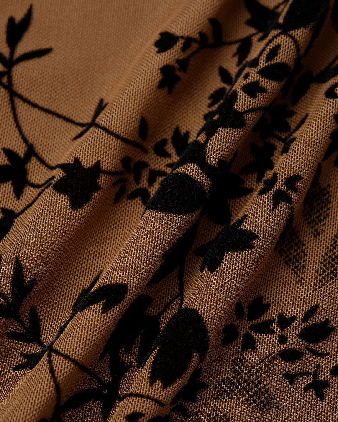 SALE | Brown Floral Two-piece Midi Dress