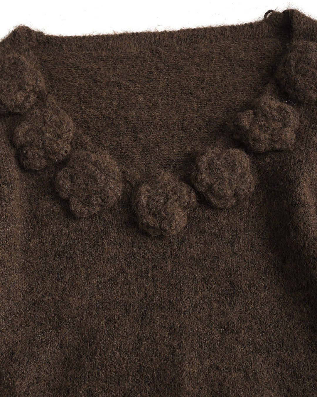 SALE | Brown V Neck Bell Sleeve Sweater