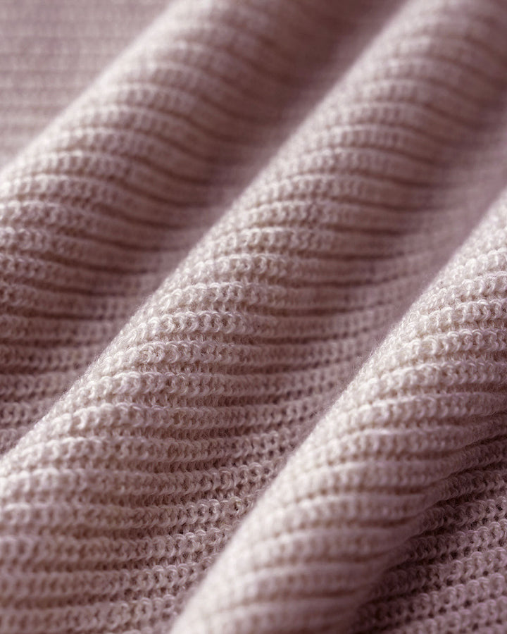 SALE | Purple Ribbed Knit Bell Sleeve Tee