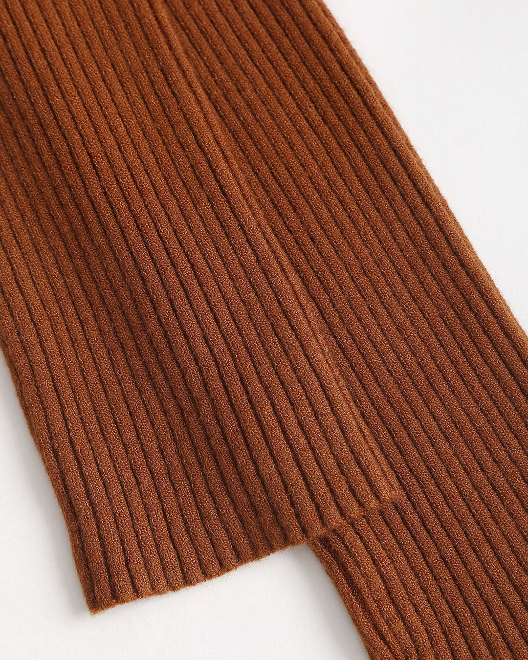 SALE | Caramel A-Line Pleated Sweater Dress