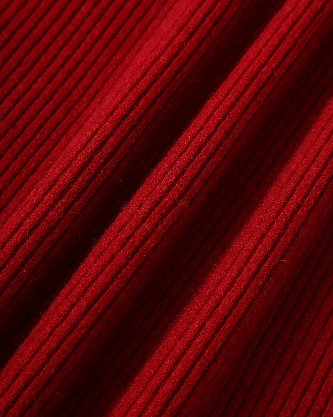 SALE | Red V Neck Ribbed Sweater Dress