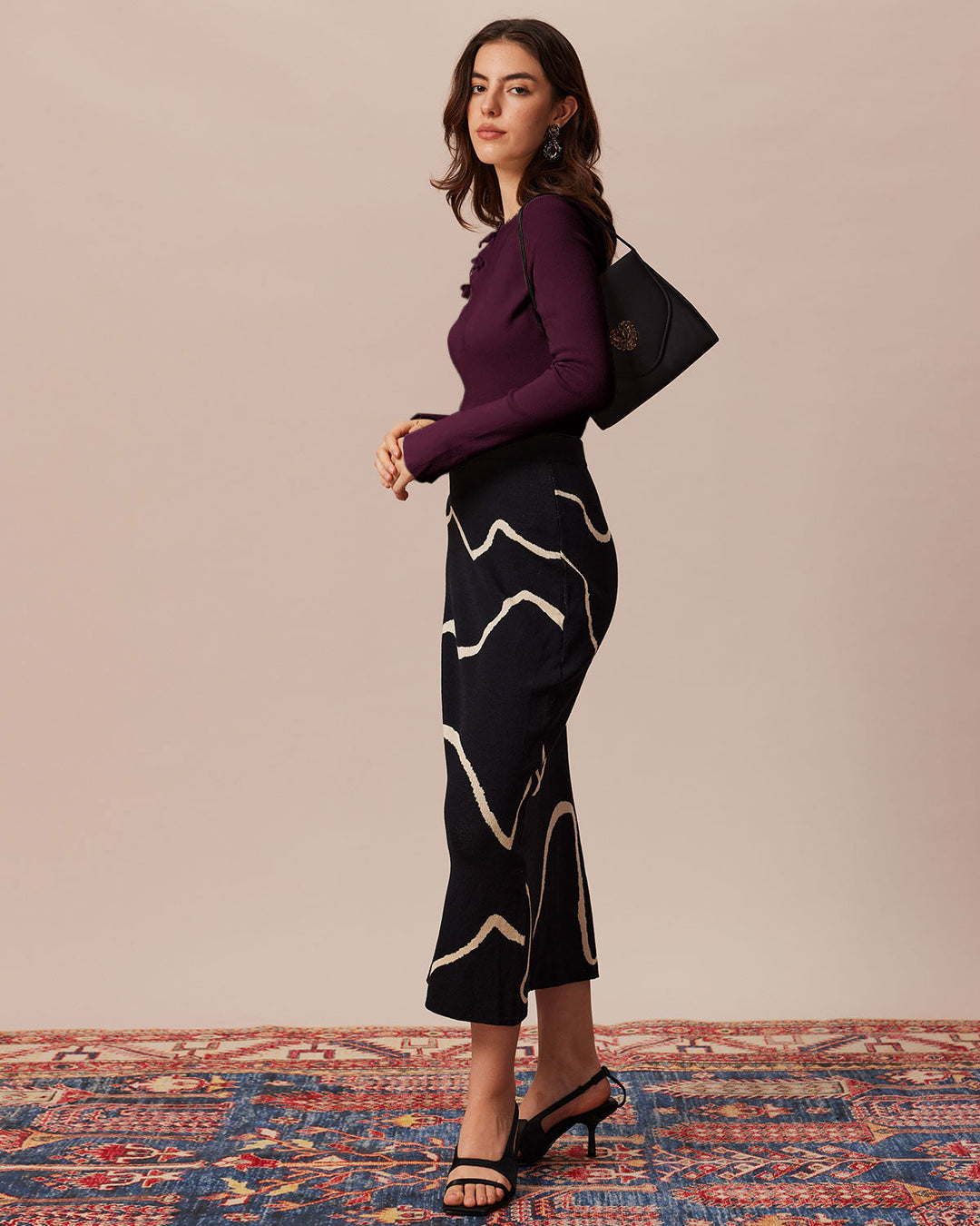 SALE | Purple Bell Sleeve Knit Tee