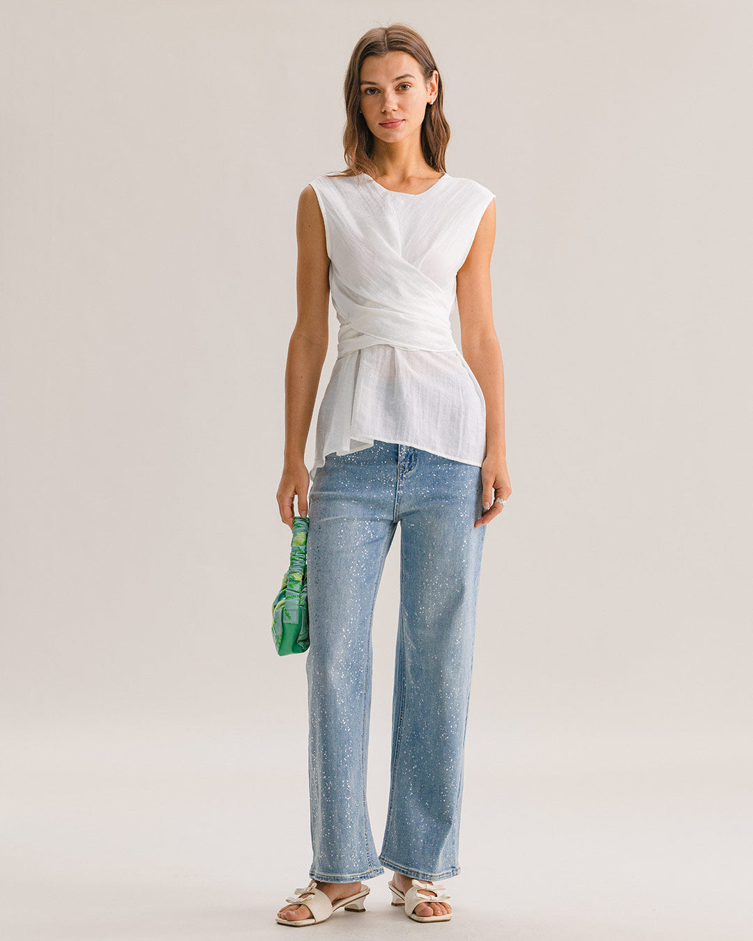 SALE | White Round Neck Tank Top