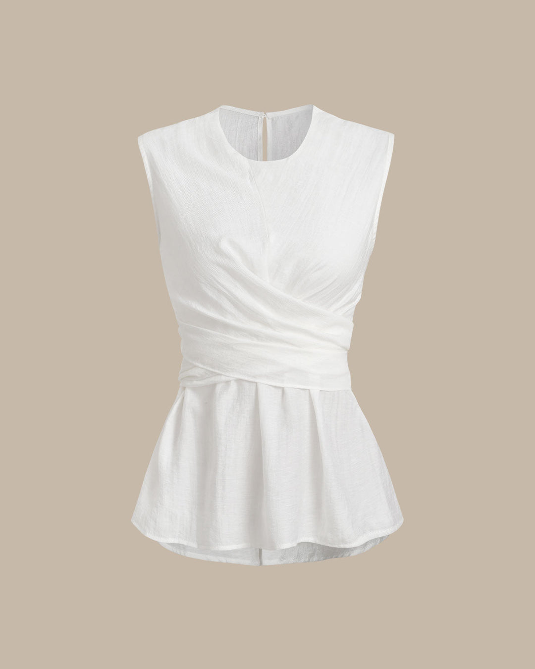 SALE | White Round Neck Tank Top