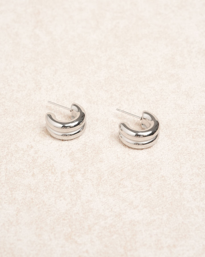 SALE | Silver Metal Earrings