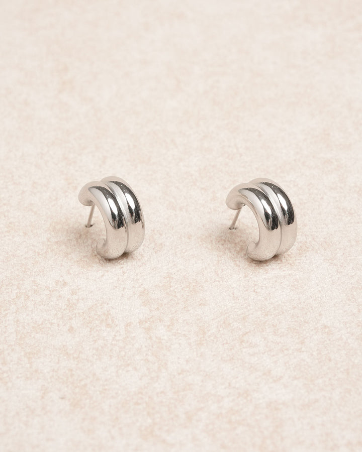 SALE | Silver Metal Earrings