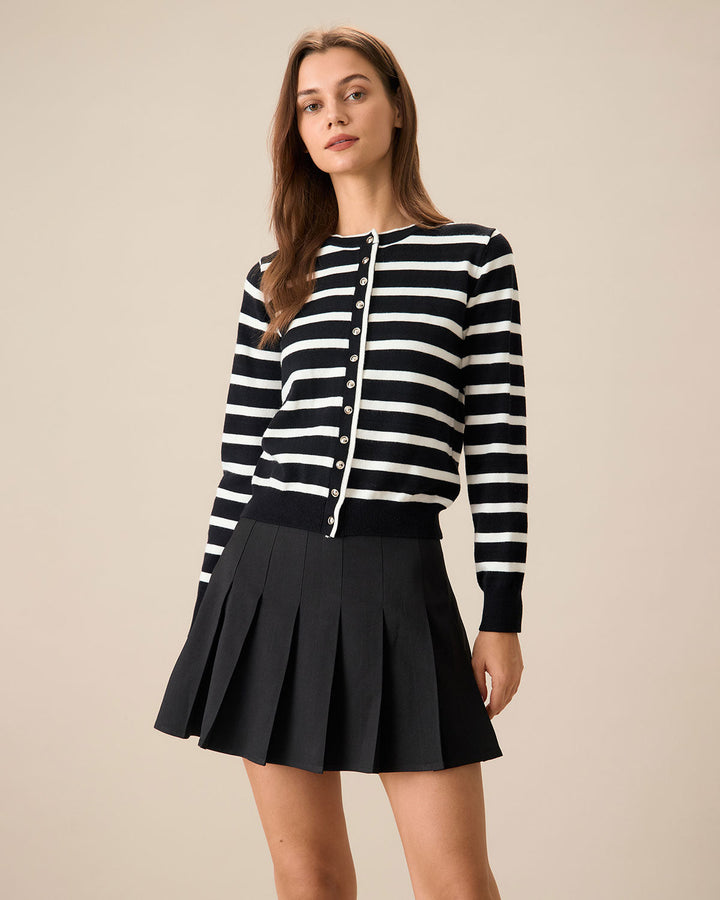 SALE | Original Women's Black Pleated Mini Skirt in A-line Style