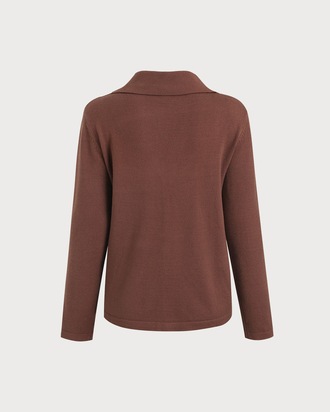 SALE | Brown Collared Knit Tee