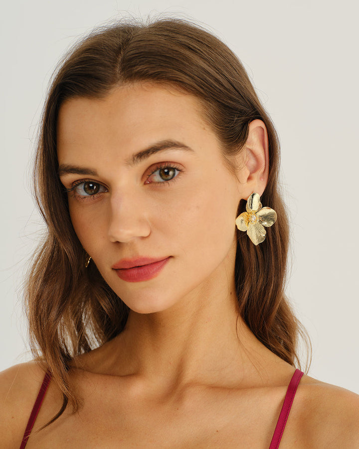 SALE | Gold Alloy Earrings