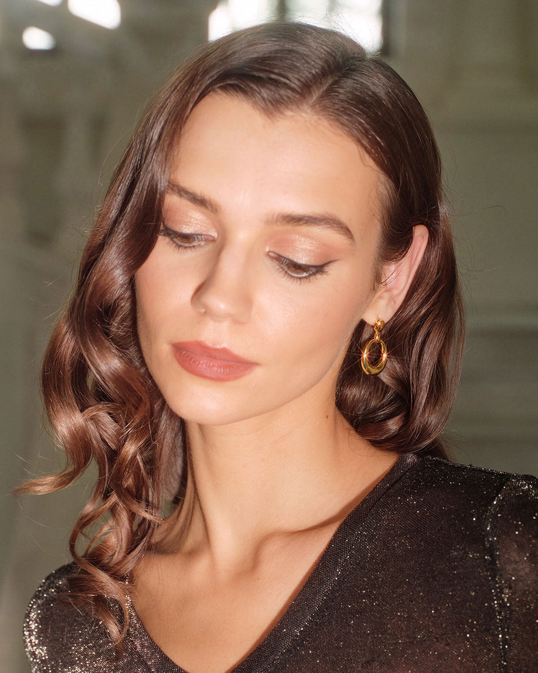 SALE | Women's Brass Steel Earrings