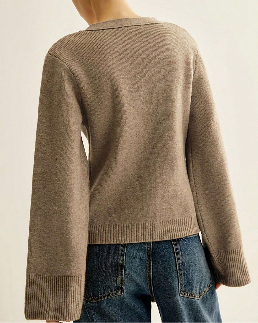 SALE | Camel Single Breasted Knit Cardigan