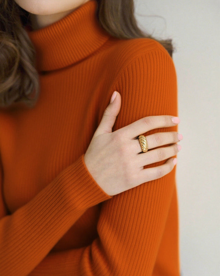 SALE | Brick Red Turtle Pullover Sweater