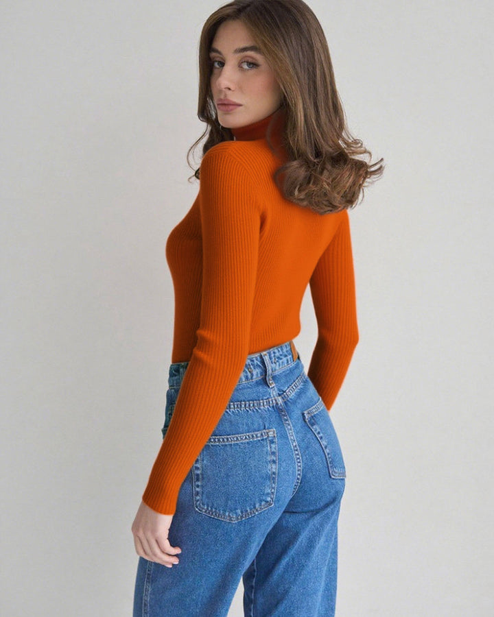 SALE | Brick Red Turtle Pullover Sweater