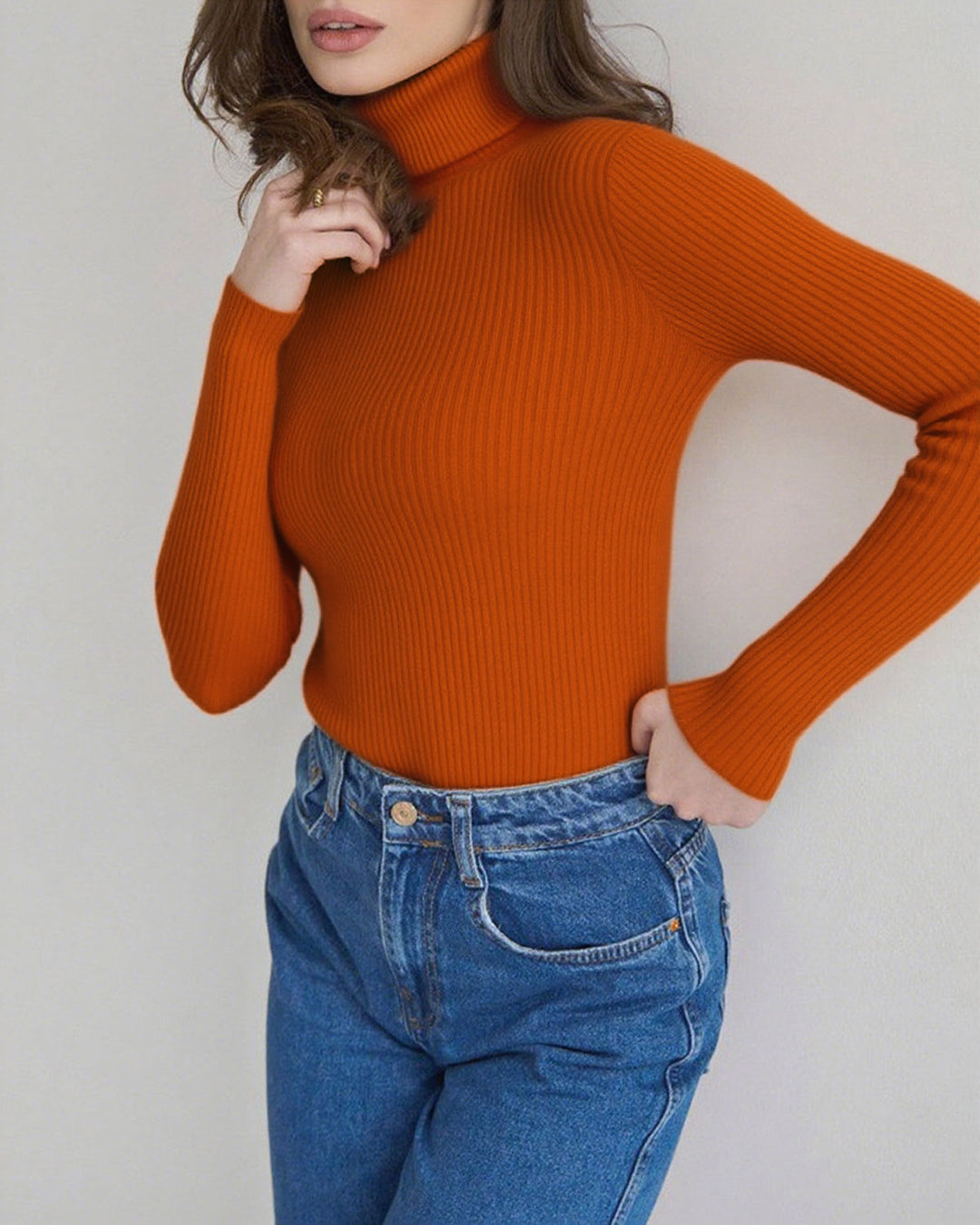 SALE | Brick Red Turtle Pullover Sweater