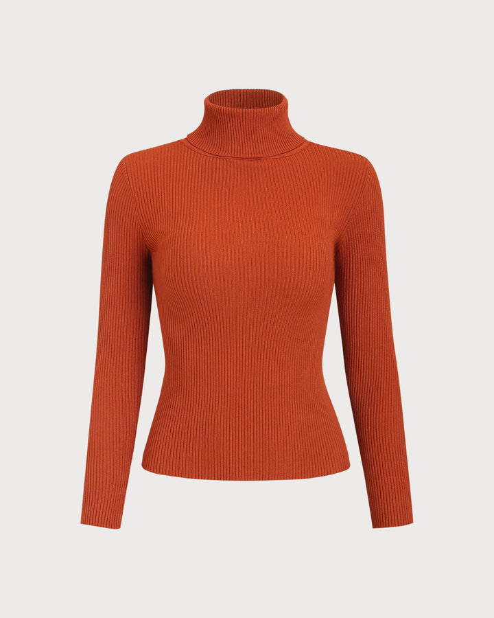 SALE | Brick Red Turtle Pullover Sweater