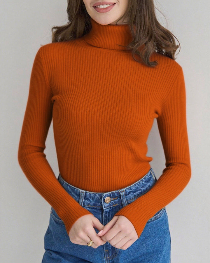 SALE | Brick Red Turtle Pullover Sweater