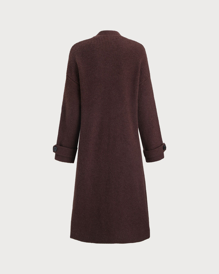 SALE | Coffee Knit Long Cardigan