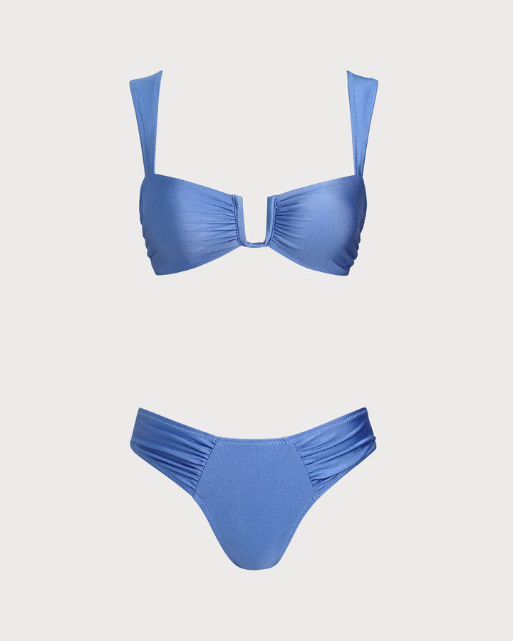 SALE | Blue Triangle High Stretch Bikini Set