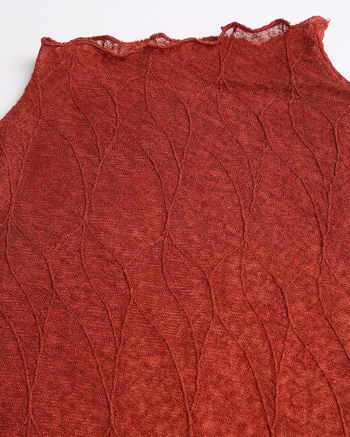 SALE | Red Lace See Through Tee