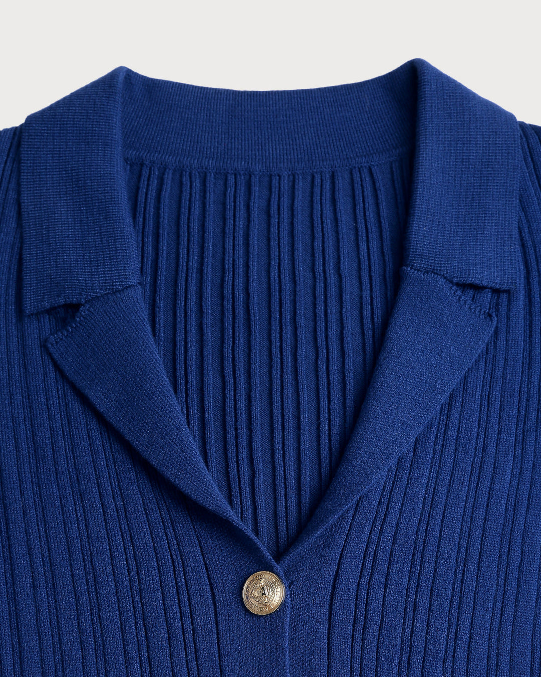 SALE | Blue V Neck Button Knit Cardigan