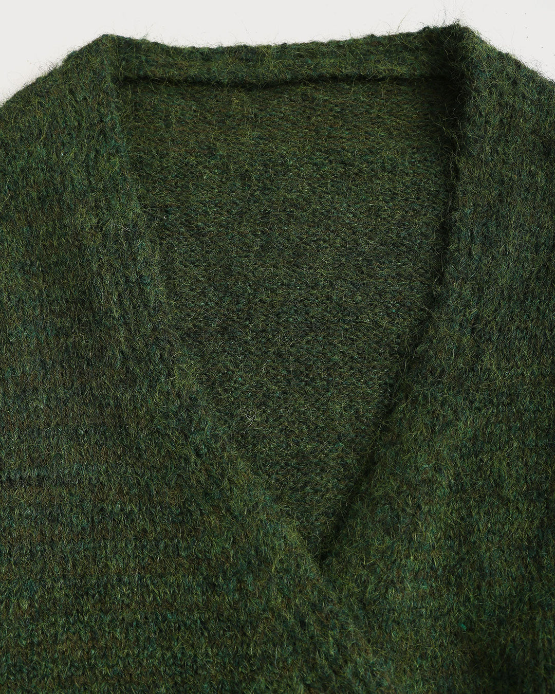 SALE | Green V Neck Knit Cardigan