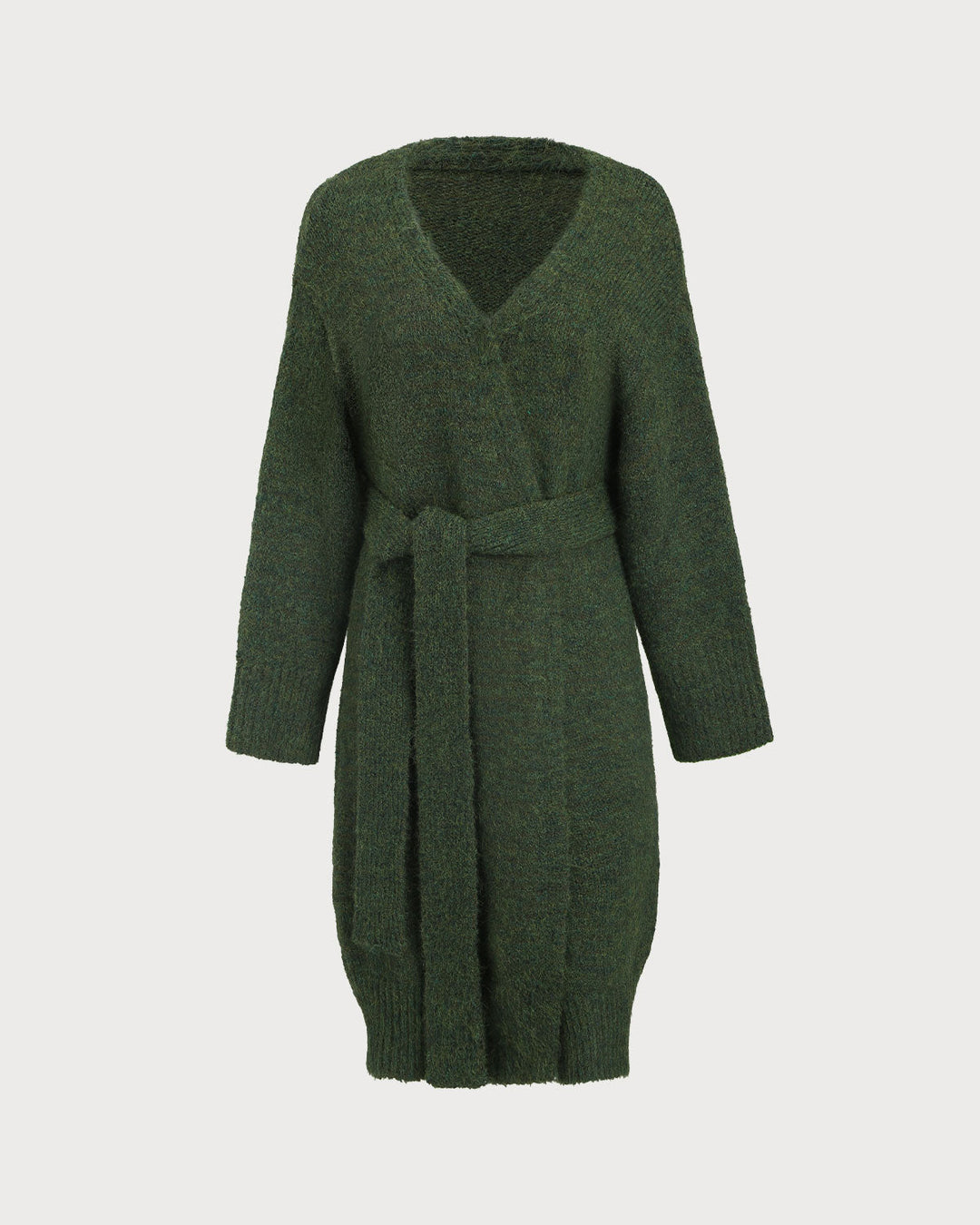 SALE | Green V Neck Knit Cardigan