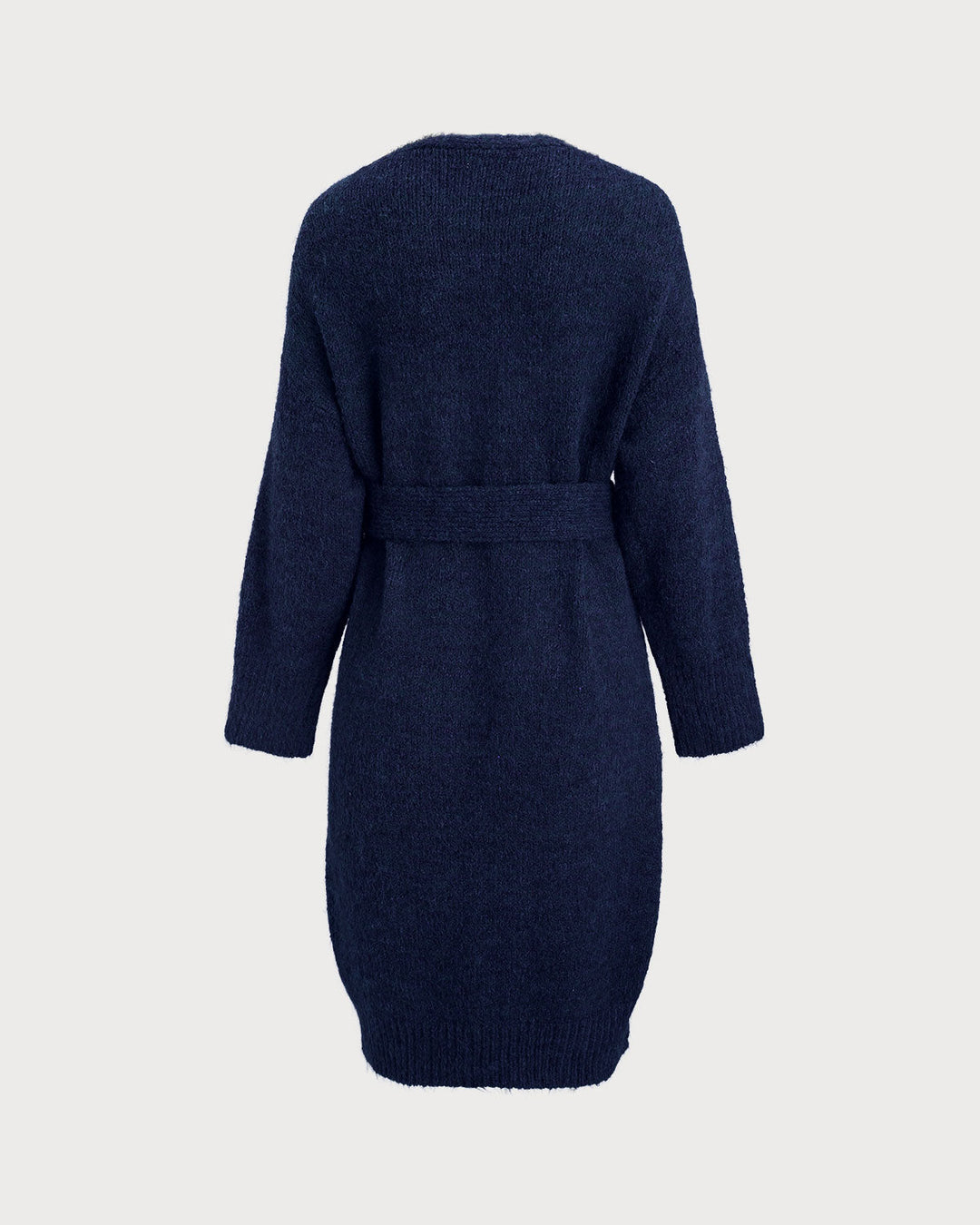 SALE | Blue V Neck Long Knit Cardigan