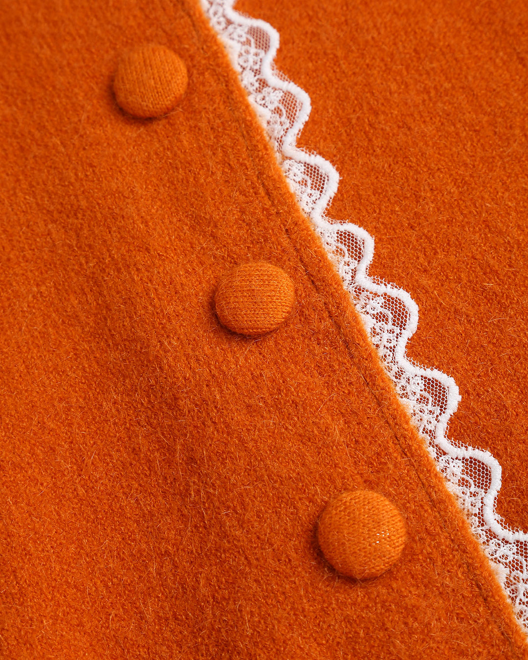 SALE | Orange Contrasting Knit Cardigan