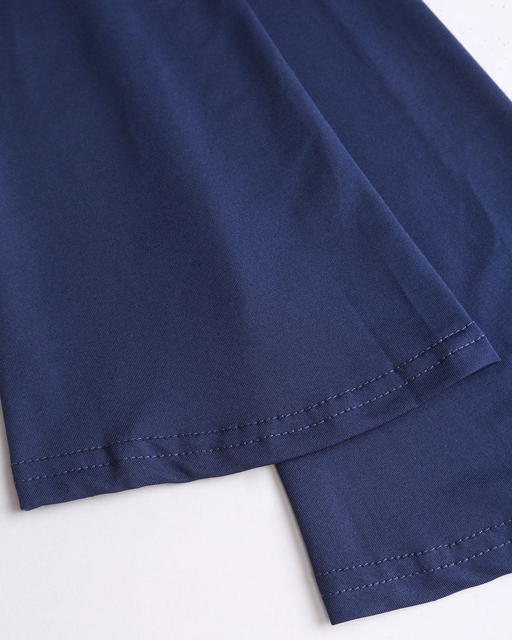 SALE | Blue V Neck Lace Bell Sleeve Tee
