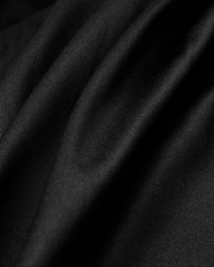 SALE | Black Contrasting High-Low Midi Dress