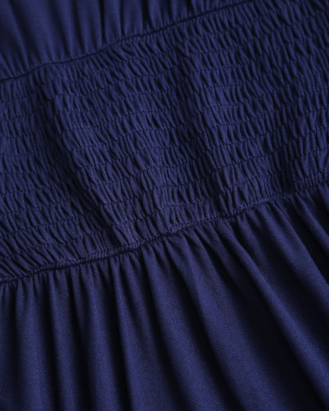 SALE | Blue V Neck Shirred A-Line Mini Dress